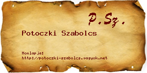 Potoczki Szabolcs névjegykártya
